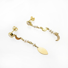 restikker med mne og perler  