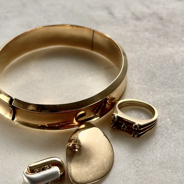 Diamant ring med kuglefatning