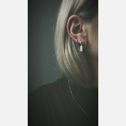 Elegante og unikke creoler med riller 