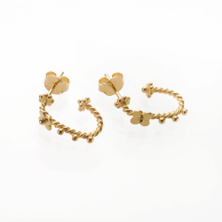 restik med hndlavede blomster