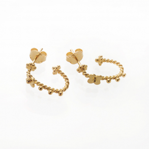 restik med hndlavede blomster