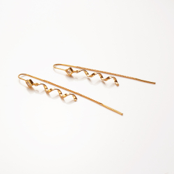 Spiral reringe med zirkon 