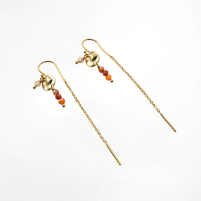 rekrog med kde, zirkon og koralfarvede sten 