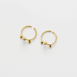 Vrid creol med hvid zirkon 