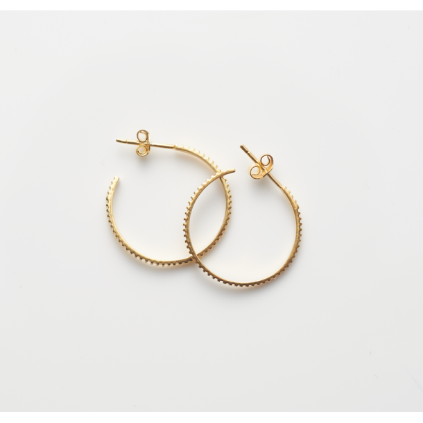 Elegante og unikke creoler med riller 